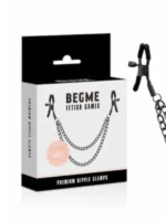 αλυσίδα θηλών μαύρη διπλή