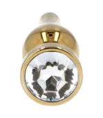 Πρωκτικό βύσμα από μέταλλο με επίστρωση χρυσού και κόσμημα στη βάση