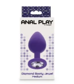 Σφήνα πρωκτού μωβ Diamond Booty Jewel