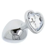 Anal Plug Heart Medium Clear