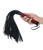 Μαστίγιο Δερμάτινο Κόκκινο Μαύρο