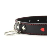 ερωτικό βοήθημα Κολάρο Λαιμού Με Λουρί Fetish Heart