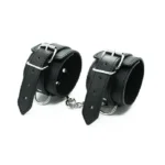 φετίχ ερωτικό παιχνίδι Χειροπέδες Cuffs Belt Black