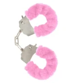 Χειροπέδες Μεταλλικές με γούνα ροζ