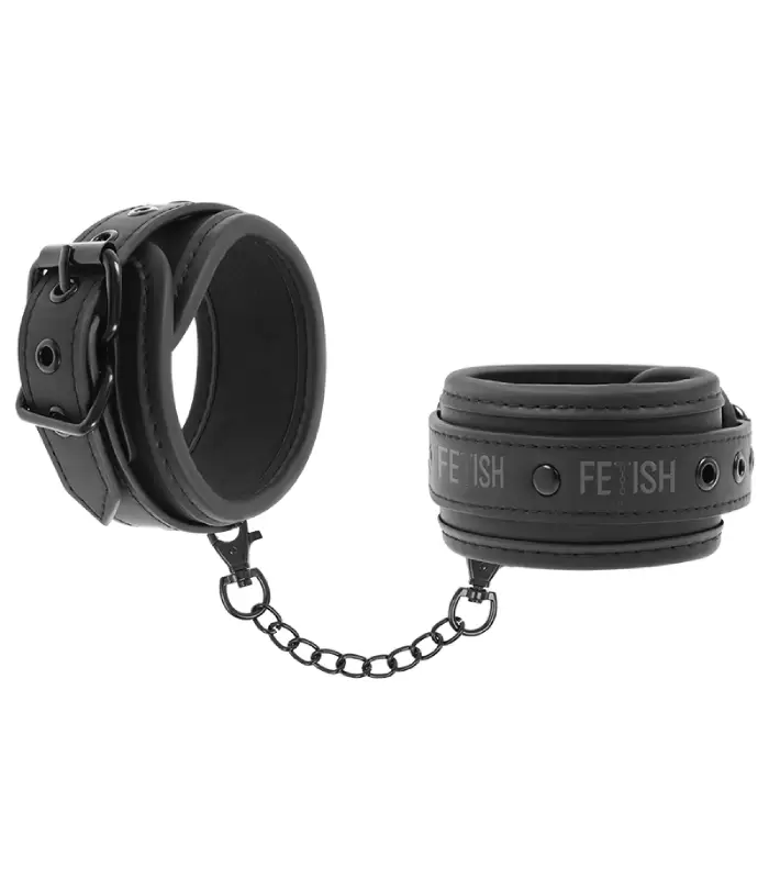 Χειροπέδες Vegan Leather Handcuffs μαύρες