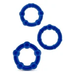 ανδρικό ερωτικό παιχνίδι Δαχτυλίδια Πέους Beaded Cockrings μπλε