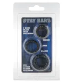 ερωτικό παιχνίδι Stay Hard Δαχτυλίδια Πέους μαύρα
