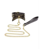 ερωτικό παιχνίδι Κολάρο Λαιμού & Λουρί Black Gold Taboom