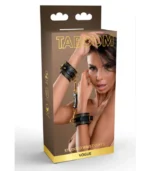 φετίχ ερωτικό παιχνίδι Studded Wrist Cuffs Set Χειροπέδες