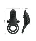 ανδρικό ερωτικό βοήθημα Δαχτυλίδι Πέους Δελφίνι μαύρο