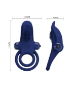 ανδρικό ερωτικό αξεσουάρ Δαχτυλίδι Πέους Δελφίνι μπλε