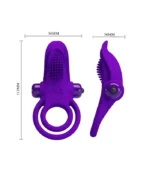 ανδρικό ερωτικό αξεσουάρ Δαχτυλίδι Πέους Δελφίνι μωβ