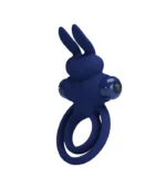 ερωτικό παιχνίδι για άνδρες Δαχτυλίδι Πέους Κουνελάκι μπλε