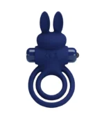 ερωτικό αξεσουάρ για άνδρες Δαχτυλίδι Πέους Κουνελάκι μπλε