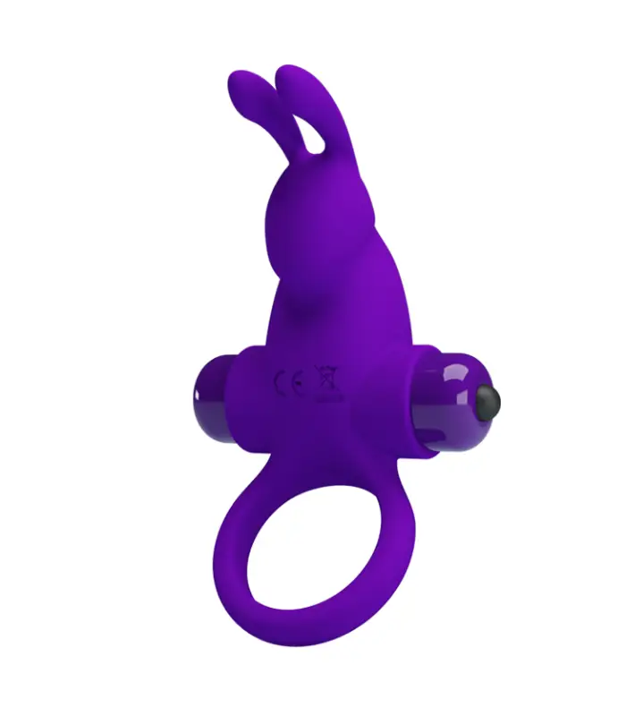 Rabbit Cock Ring Purple για άνδρες