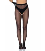 Καλσόν Αυτοκινήτου Sheer Crotchless Pantyhose plus size