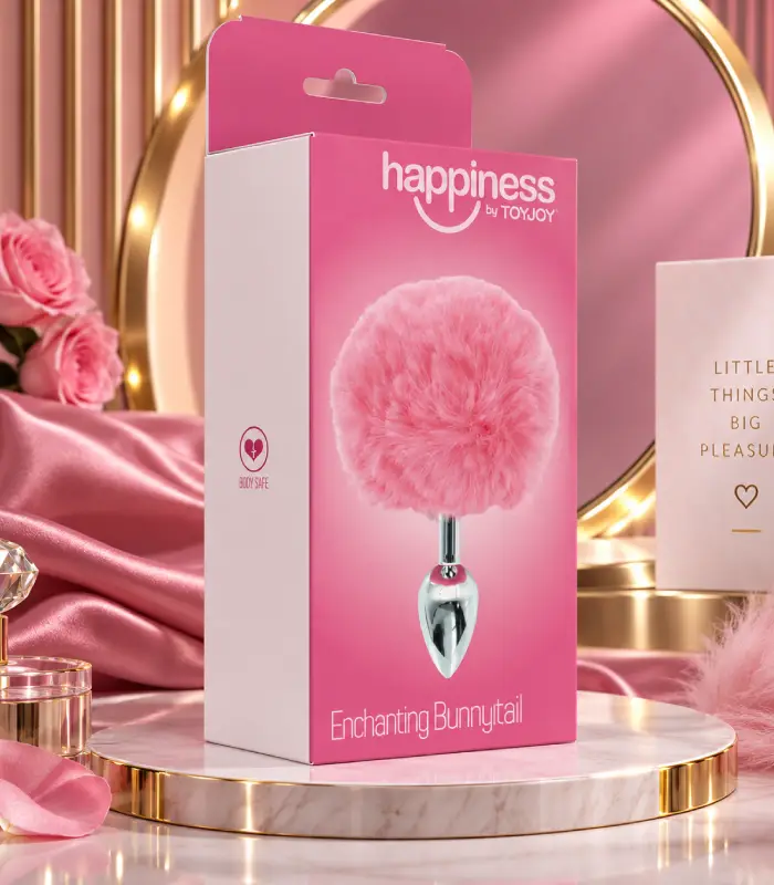 για γυναίκες Μεταλλική Πρωκτική Σφήνα με Bunny Tail