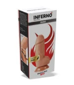Ρεαλιστικό Ομοίωμα Πέους 14 cm INFERNO με Βεντούζα ρεαλιστικός δονητής