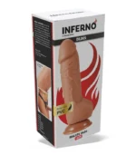 Ρεαλιστικό Ομοίωμα Πέους 18 cm INFERNO με Βεντούζα dildo sex toys
