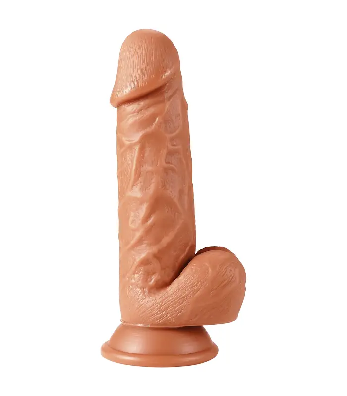Ρεαλιστικό Ομοίωμα Πέους 21 cm INFERNO με Βεντούζα sex toys
