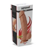 Μεγάλο Ρεαλιστικό Ομοίωμα Πέους 28 cm INFERNO με Βεντούζα dildo sex toys